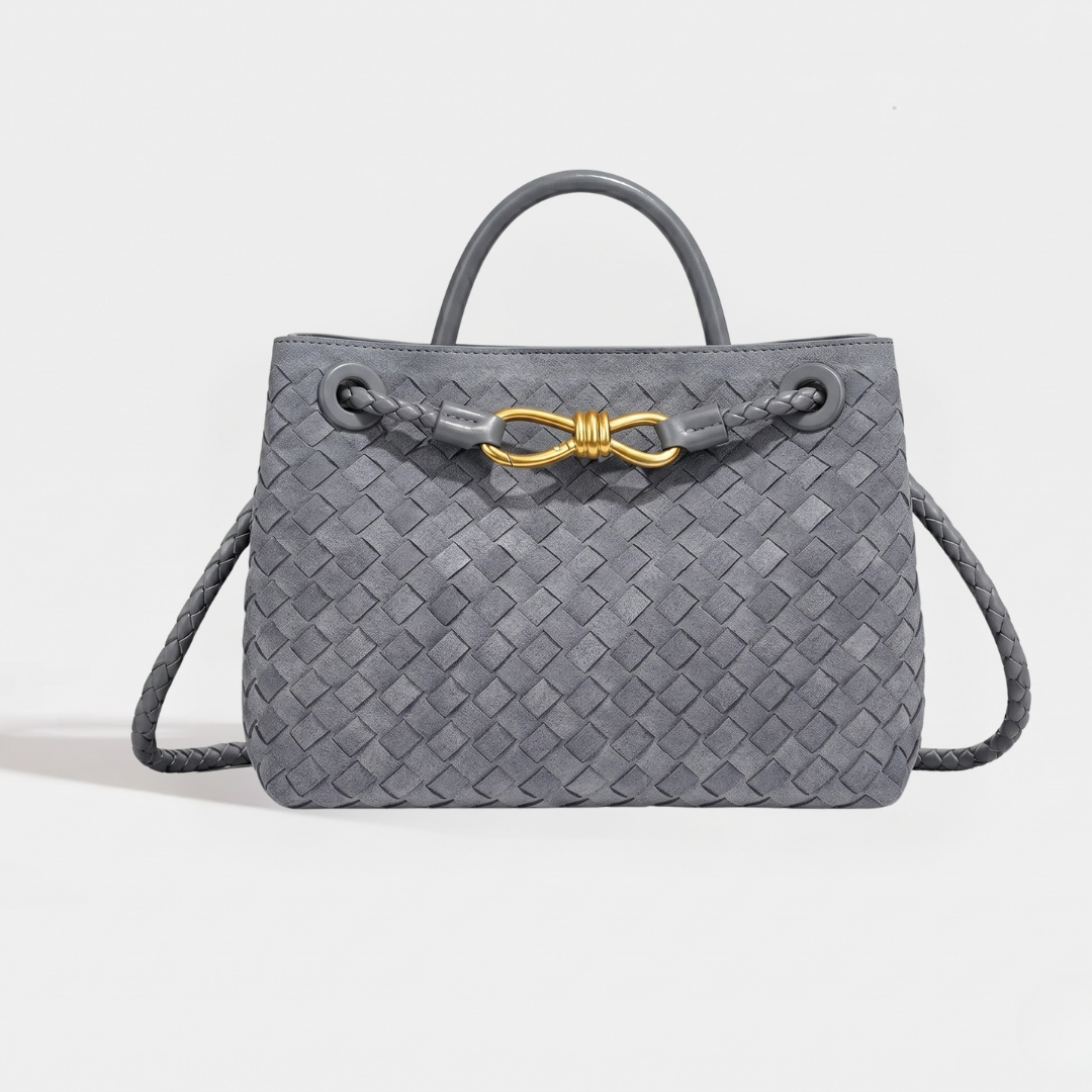 Sac cuir Palma "gris suède"