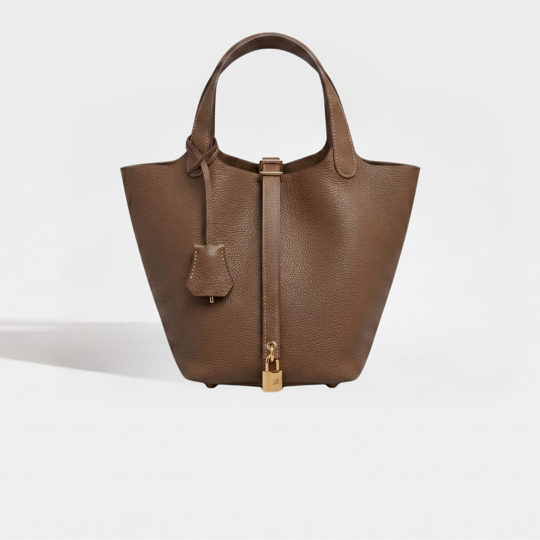 Sac cuir Moka "gris éléphant"