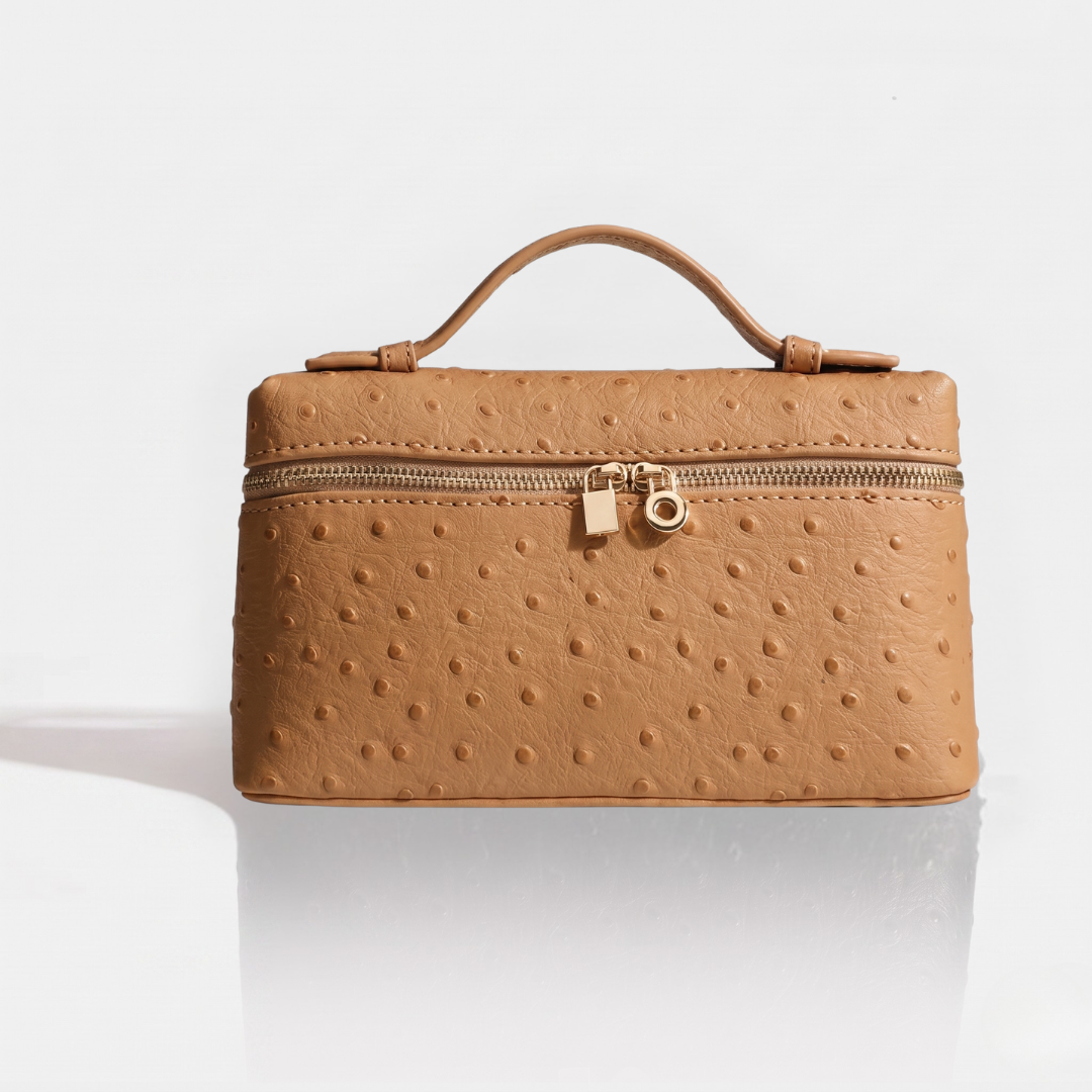 Sac cuir Léna "Dune autruche"