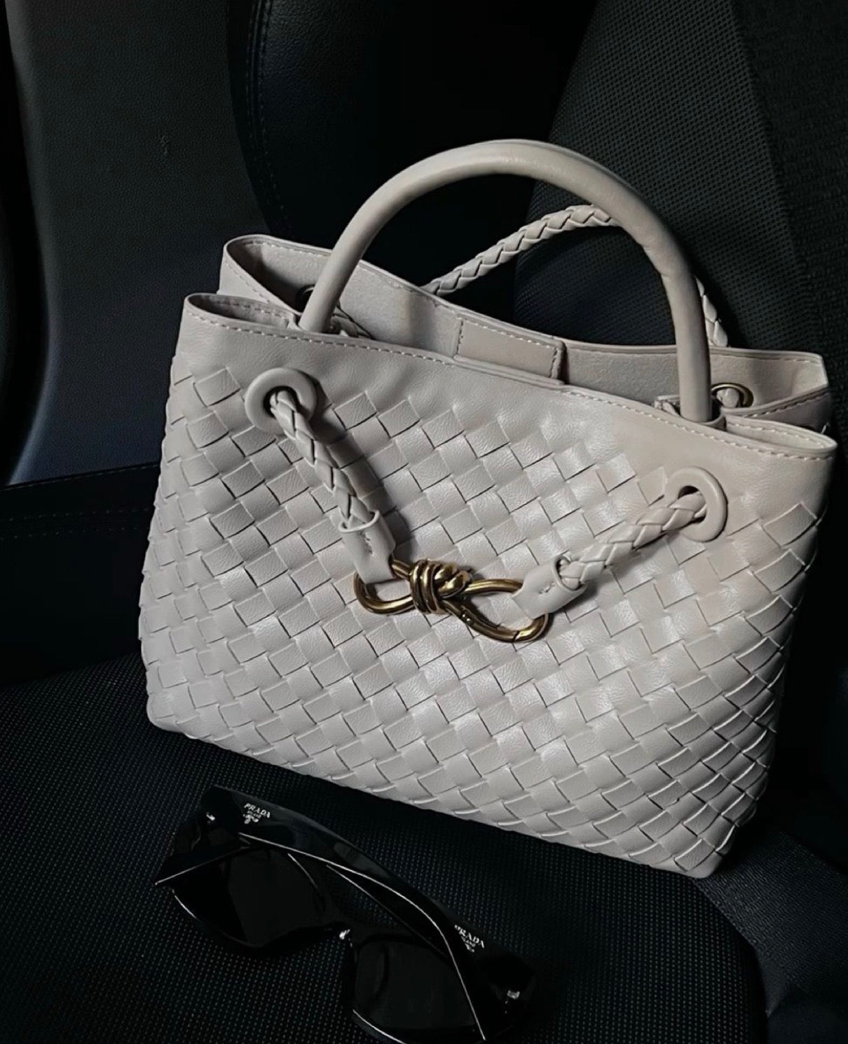 Sac cuir Palma "white"