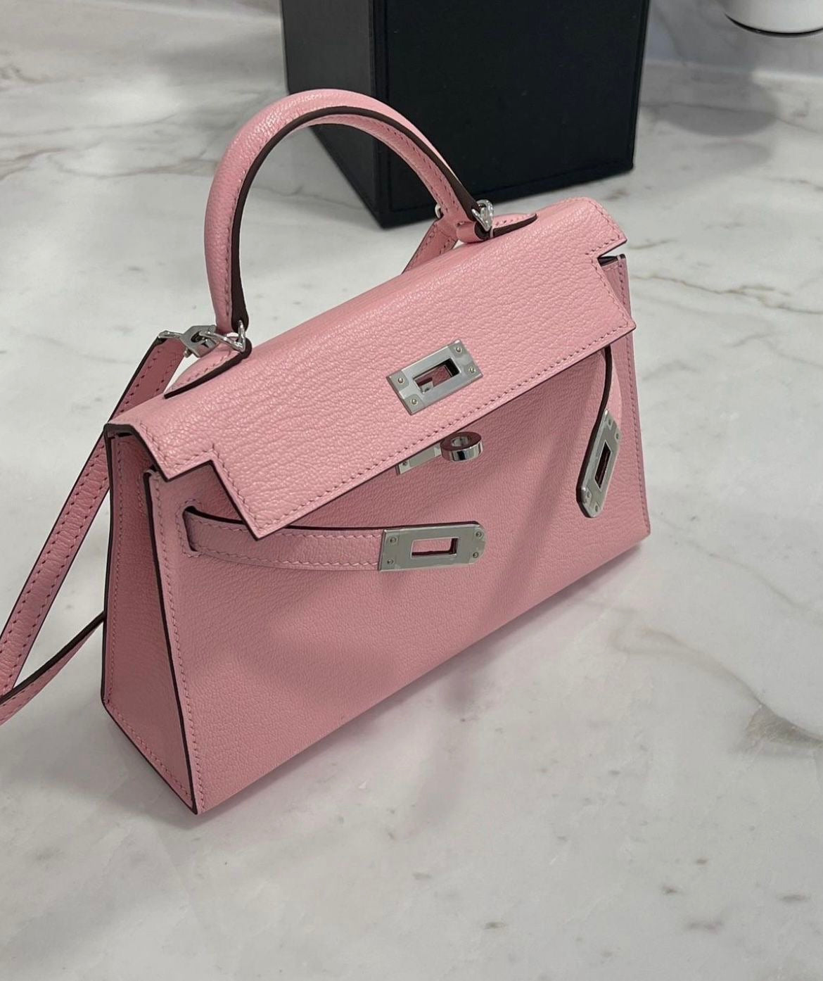 Sac cuir Vitoria "rose"
