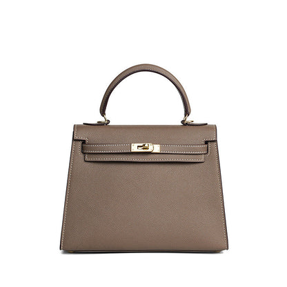 Sac cuir Vitoria "gris éléphant"
