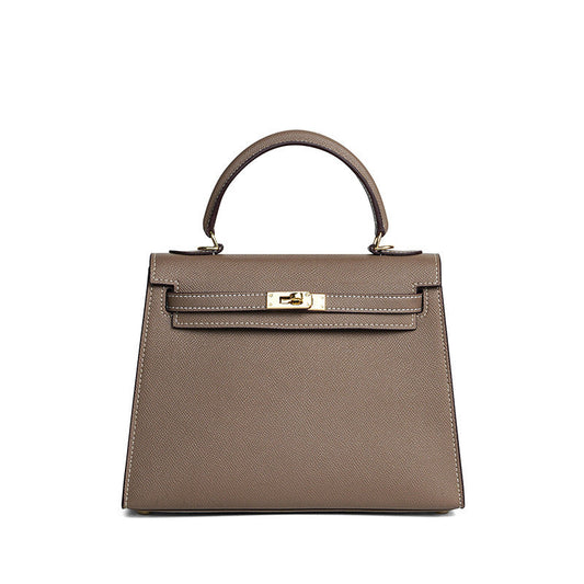 Sac cuir Vitoria "gris éléphant"