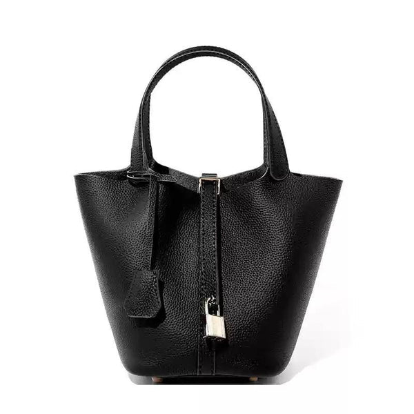 Sac cuir Moka "noir"