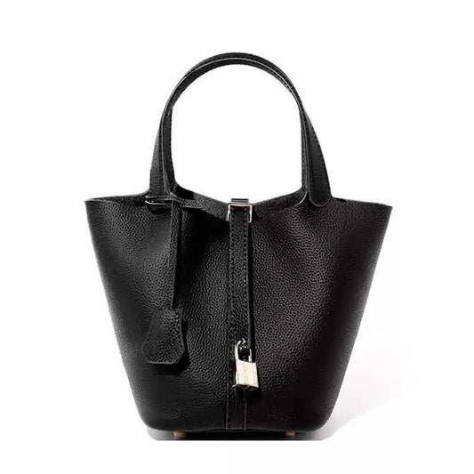 Sac cuir Moka "noir"