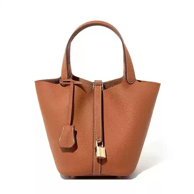 Sac cuir Moka "camel"
