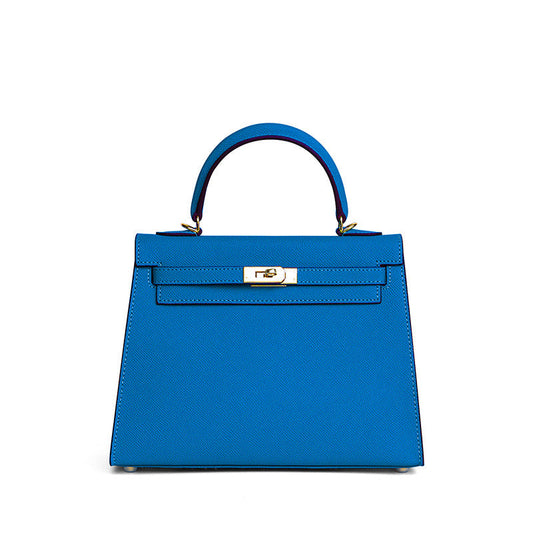 Sac cuir Vitoria "bleu"