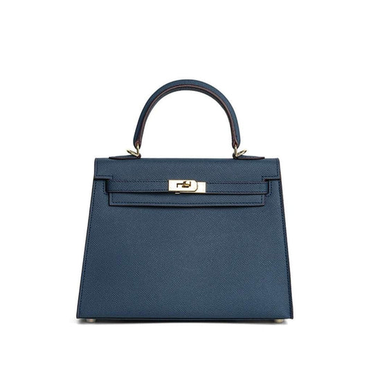 Sac cuir Vitoria "bleu marine"