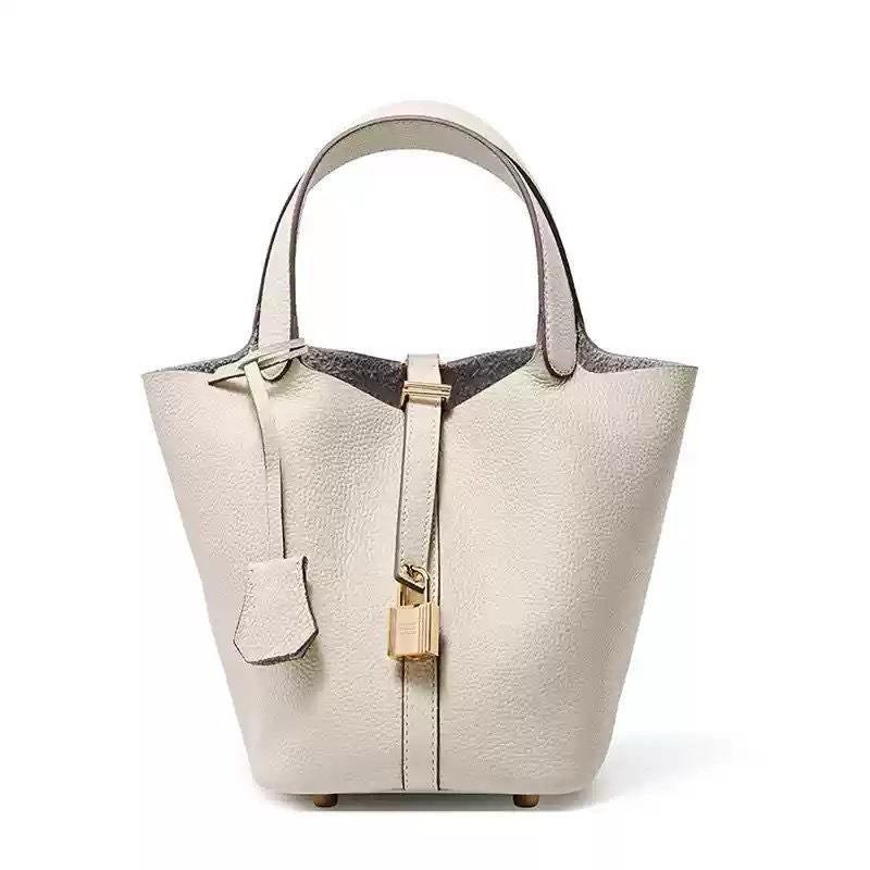 Sac cuir Moka "crème"
