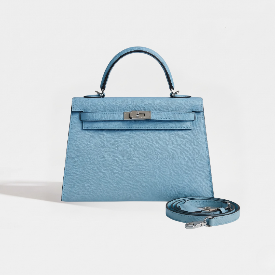 Sac cuir Vitoria "azur"