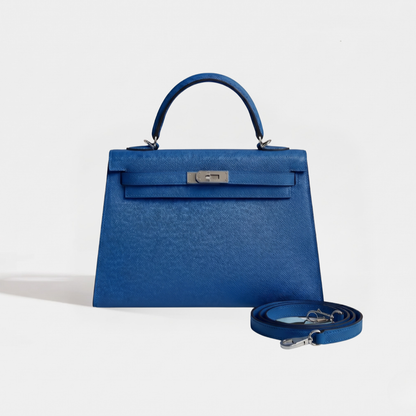Sac cuir Vitoria "azur"