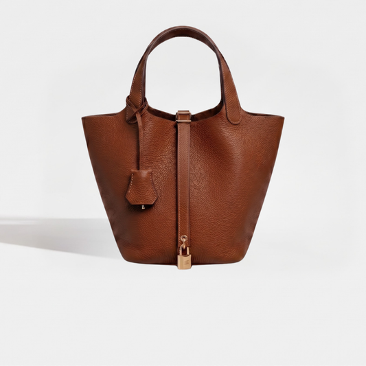 Sac cuir Moka "camel"