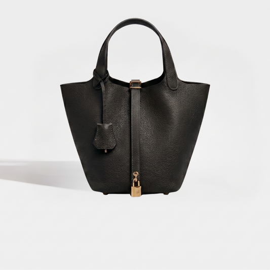 Sac cuir Moka "noir"