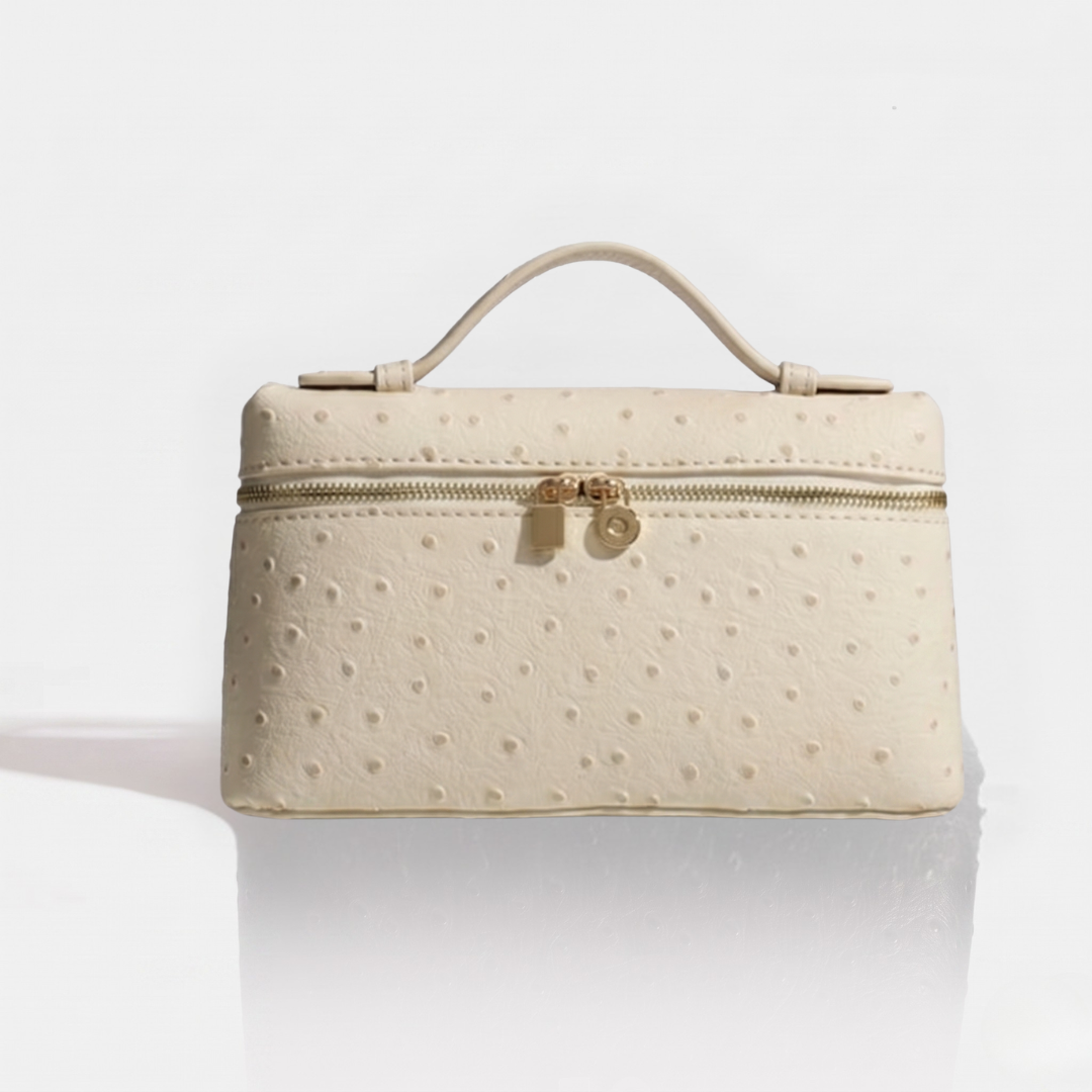 Sac cuir Léna "White autruche"