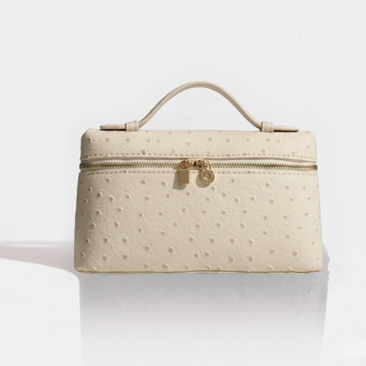Sac cuir Léna "White autruche"