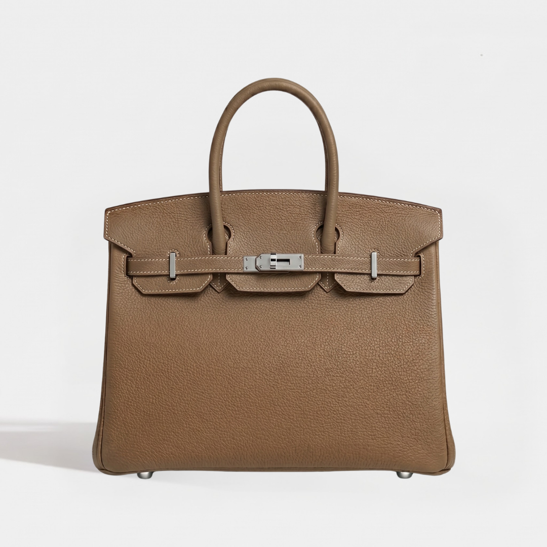 Sac cuir Tiya "gris éléphant"
