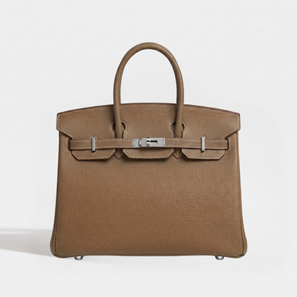 Sac cuir Alya "gris éléphant"