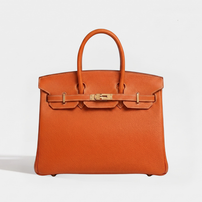 Sac cuir Alya "orange"