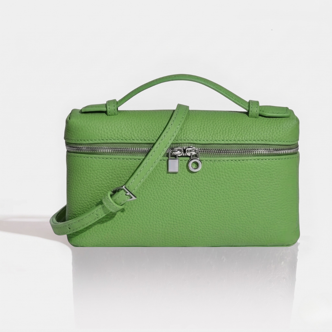 Sac cuir Léna "Vert royale"