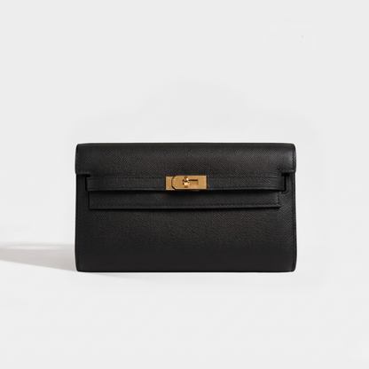 Portefeuille Seykia noir or
