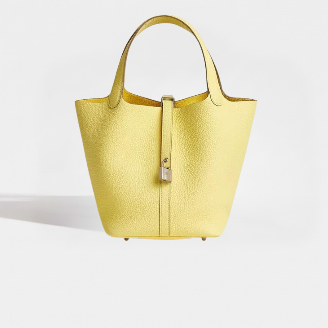 Sac cuir Moka "jaune"