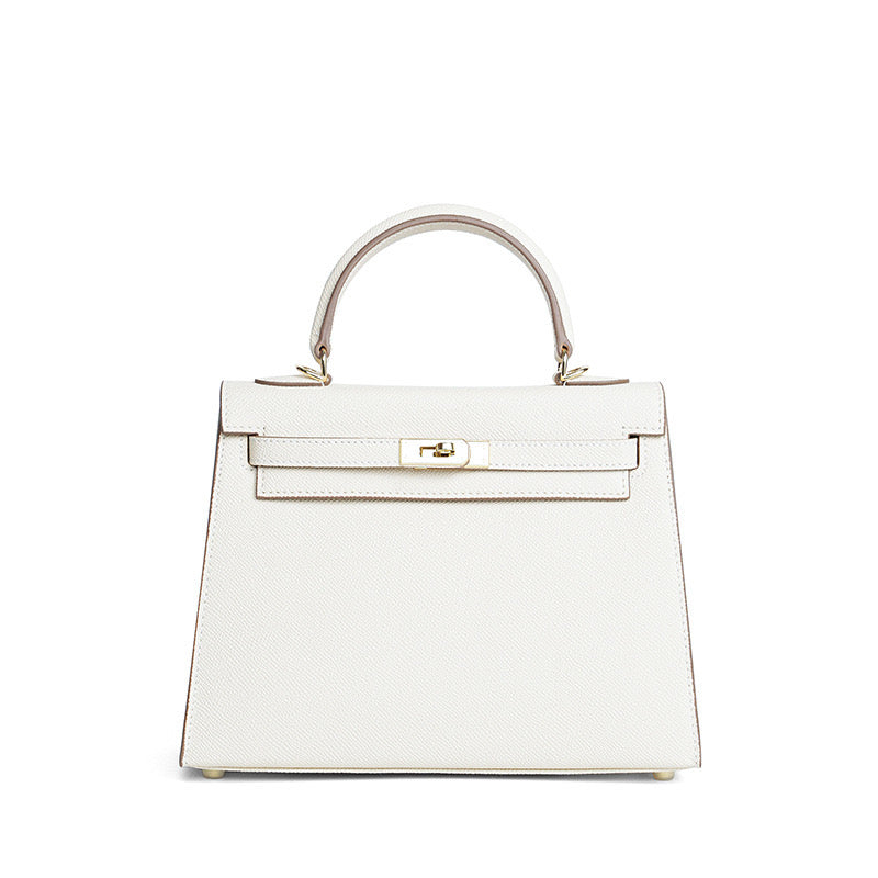 Sac cuir Vitoria "blanc crémeux"