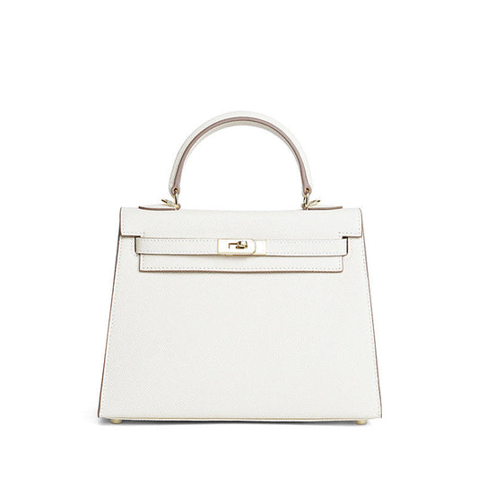 Sac cuir Vitoria "blanc crémeux"