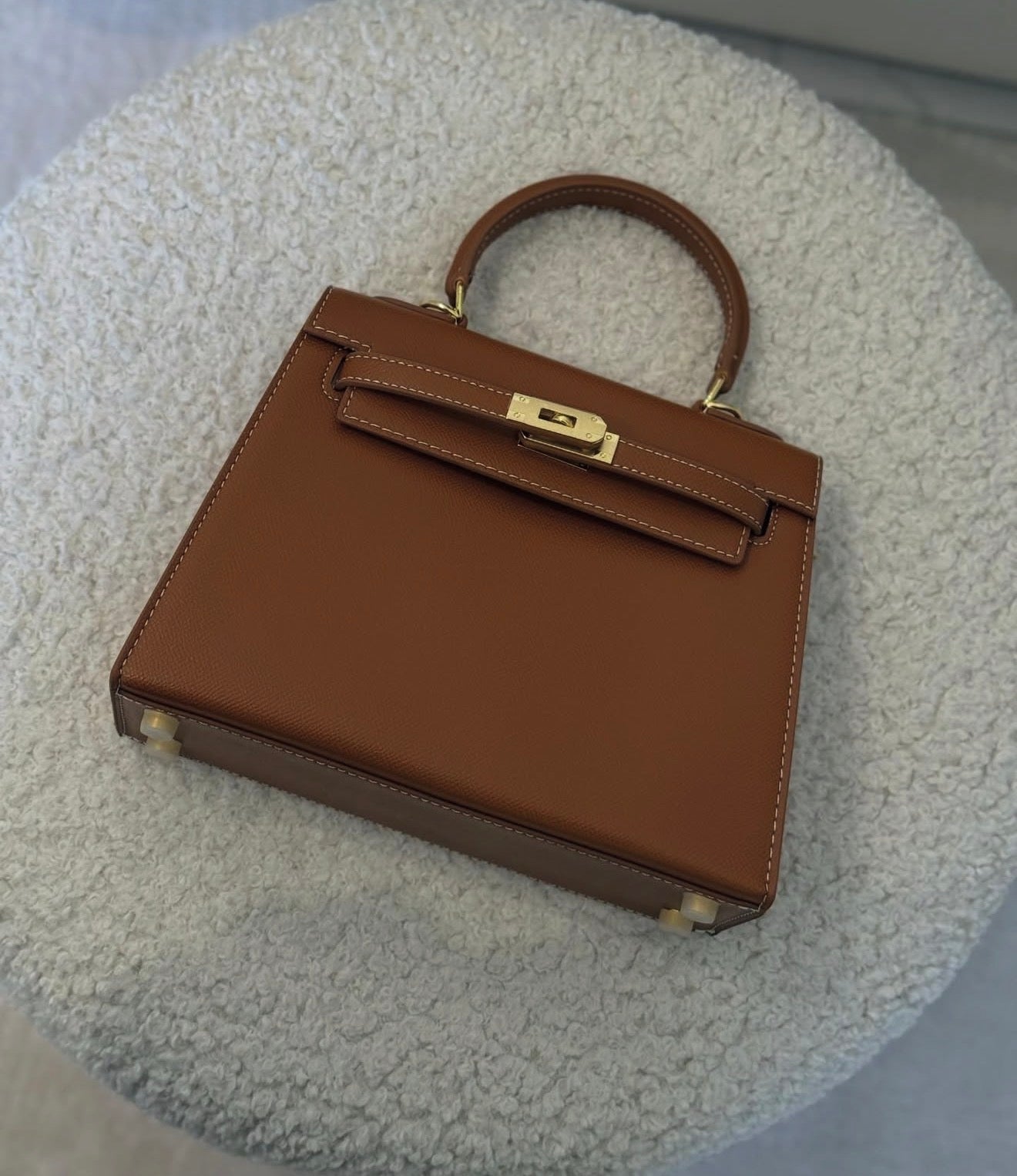 Sac cuir Vitoria "camel"