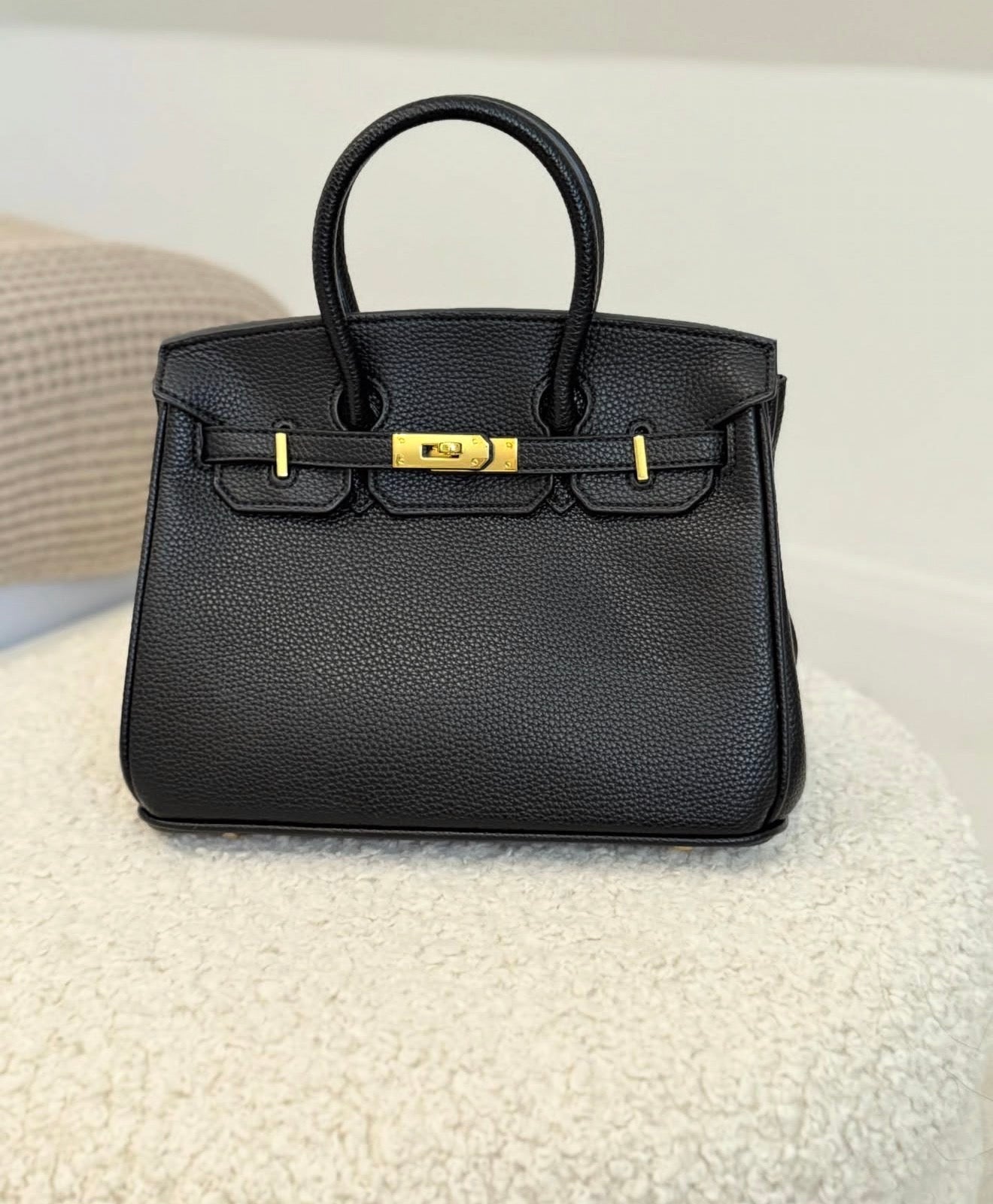 Sac cuir Alya "noir"