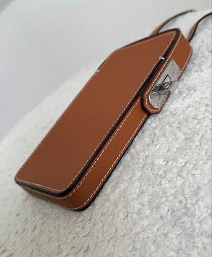 Étui de téléphone bandoulière camel