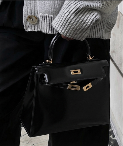 Sac cuir Vitoria "Noir LISSE"
