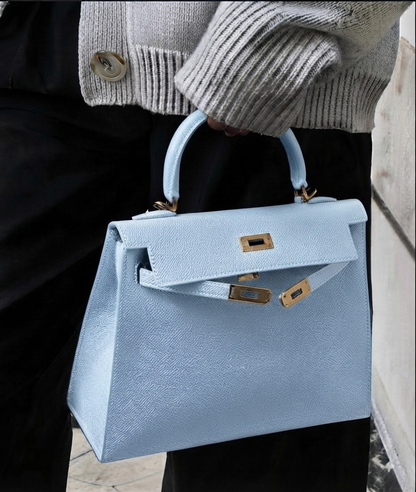 Sac cuir Vitoria "Azur"