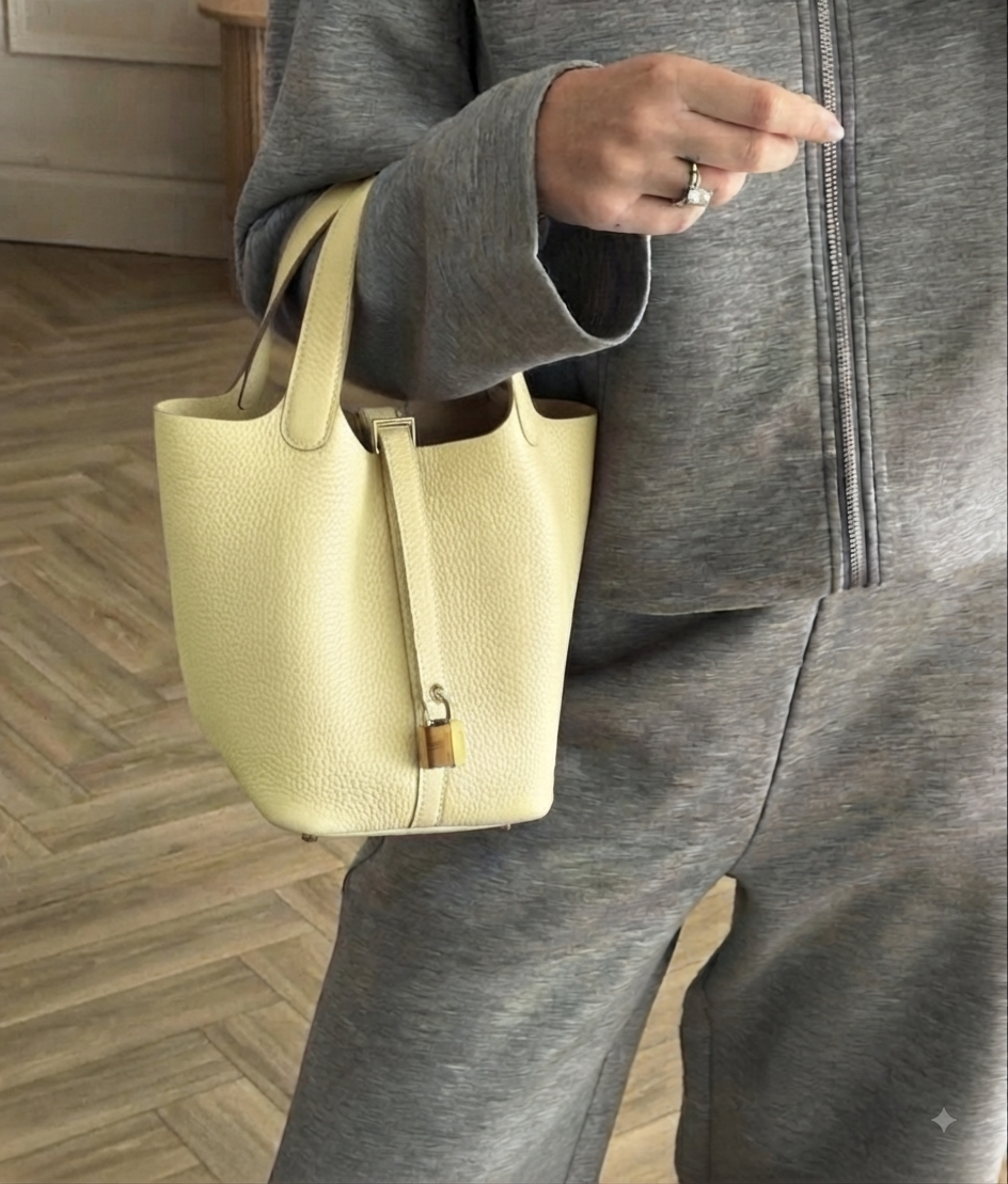 Sac cuir Moka "jaune"
