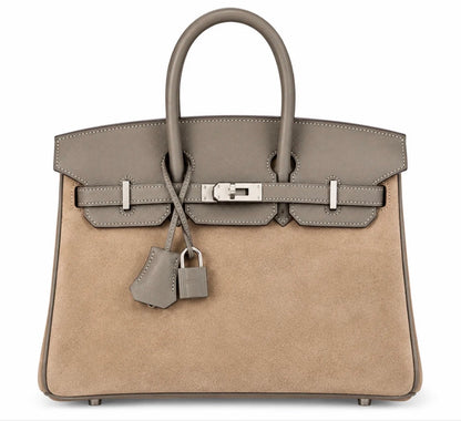 Sac cuir Alya "Suède Etoupe "