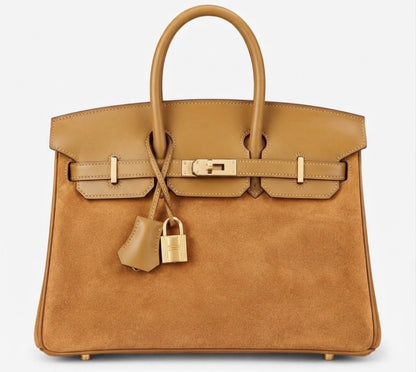 Sac cuir Alya "Suède Camel"